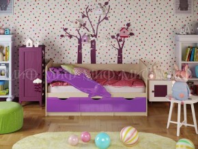 ДЕЛЬФИН-1 Кровать 1800 (Фиолетовый металлик) в Троицке - troick.mebel-74.com | фото