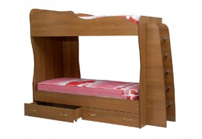 Кровать детская 2-х ярусная Юниор-1 (800*2000) ЛДСП в Троицке - troick.mebel-74.com | фото