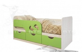 Кровать детская Минима Лего 1.86 (крем/дуб атланта) в Троицке - troick.mebel-74.com | фото