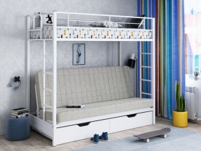 Кровать двухъярусная с диваном "Мадлен-ЯЯ" с ящиками в Троицке - troick.mebel-74.com | фото