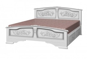 ЕЛЕНА Кровать из массива 1400 с 2-мя ящиками  в Троицке - troick.mebel-74.com | фото