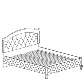 Кровать с обивкой №488 Марлен (1600) Кремовый белый в Троицке - troick.mebel-74.com | фото