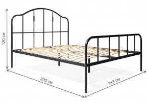 Кровать Милена 140х200 черная в Троицке - troick.mebel-74.com | фото