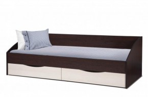 Кровать одинарная "Фея - 3" симметричная New (2000Х900) венге/вудлайн кремовый в Троицке - troick.mebel-74.com | фото