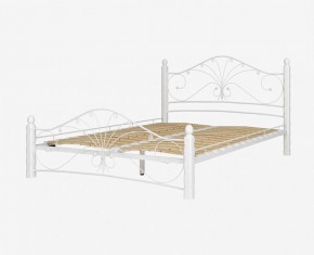Кровать "Фортуна 1" КМД 2.01 Белая (1200*2000) (ножки-белые) с коваными элементами в Троицке - troick.mebel-74.com | фото