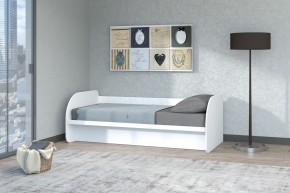 Кровать Сказка с ПМ 900 (Белый текстурный) в Троицке - troick.mebel-74.com | фото