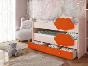 Кровать выкатная Соник на щитах (800*1600) с бортиком + ящик в Троицке - troick.mebel-74.com | фото