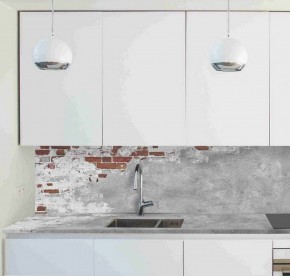 Кухонный фартук со столешницей (А-01) в едином стиле (3050 мм) в Троицке - troick.mebel-74.com | фото