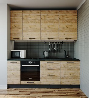 Кухонный гарнитур Крафт 2200 (Стол. 26мм) в Троицке - troick.mebel-74.com | фото