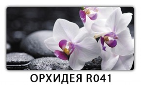 Обеденный раздвижной стол Бриз с фотопечатью Орхидея R041 в Троицке - troick.mebel-74.com | фото