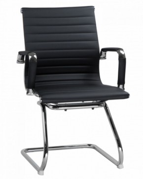 Офисное кресло для посетителей LMR-102N Черный в Троицке - troick.mebel-74.com | фото