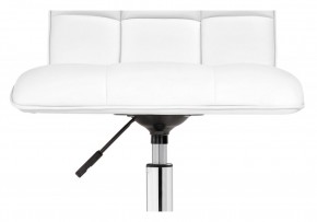 Офисное кресло Квадро экокожа белая / хром в Троицке - troick.mebel-74.com | фото
