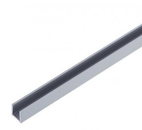 Планка для стеновой панели П-образная 4 мм (алюминий) в Троицке - troick.mebel-74.com | фото