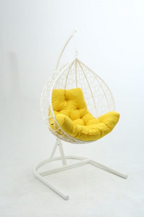 Подвесное кресло Бароло (белый/желтый) в Троицке - troick.mebel-74.com | фото