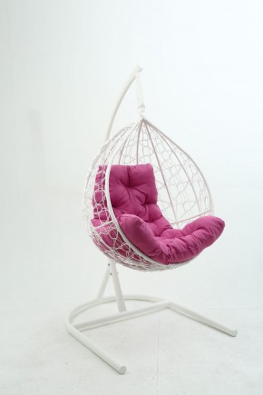Подвесное кресло Бароло (белый/розовый) в Троицке - troick.mebel-74.com | фото