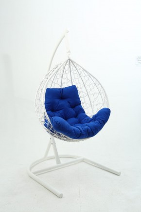 Подвесное кресло Бароло (белый/синий) в Троицке - troick.mebel-74.com | фото