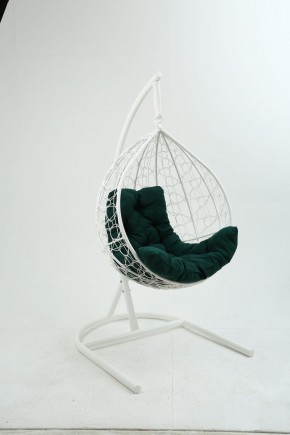 Подвесное кресло Бароло (белый/зеленый) в Троицке - troick.mebel-74.com | фото