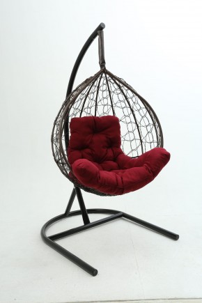 Подвесное кресло Бароло (коричневый/бордо) в Троицке - troick.mebel-74.com | фото