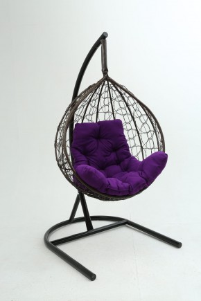 Подвесное кресло Бароло (коричневый/фиолетовый) в Троицке - troick.mebel-74.com | фото