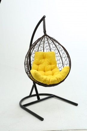 Подвесное кресло Бароло (коричневый/желтый) в Троицке - troick.mebel-74.com | фото