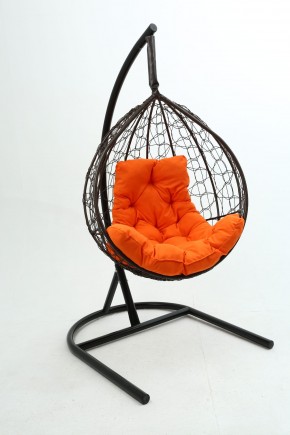 Подвесное кресло Бароло (коричневый/оранжевый) в Троицке - troick.mebel-74.com | фото