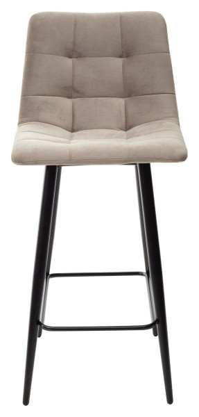 Полубарный стул CHILLI-QB латте #25, велюр / черный каркас (H=66cm) М-City в Троицке - troick.mebel-74.com | фото
