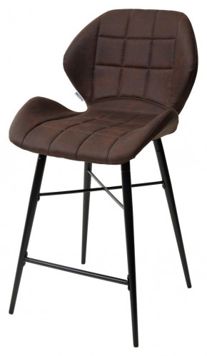 Полубарный стул MARCEL COWBOY-#800 темно-коричневый (H=65cm), ткань микрофибра М-City в Троицке - troick.mebel-74.com | фото
