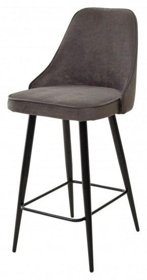 Полубарный стул NEPAL-PB ГРАФИТ #14, велюр/ черный каркас (H=68cm) М-City в Троицке - troick.mebel-74.com | фото