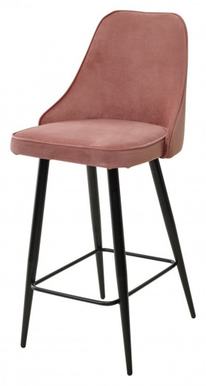 Полубарный стул NEPAL-PB РОЗОВЫЙ #15, велюр/ черный каркас (H=68cm) М-City в Троицке - troick.mebel-74.com | фото