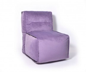 Прямое модульное бескаркасное кресло Комфорт (Фиолет велюр) в Троицке - troick.mebel-74.com | фото