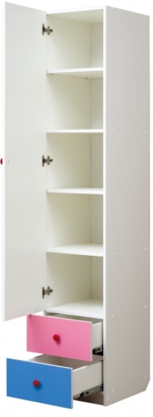 Шкаф 1-но дверный с ящиками и фотопечатью Совята 1.1 (400) в Троицке - troick.mebel-74.com | фото