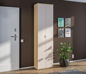 Шкаф 2 дверный Афина СБ-3312 (Дуб винченца/Кашемир серый) в Троицке - troick.mebel-74.com | фото