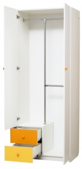 Шкаф 2-х дверный с ящиками и зеркалом Радуга (800) в Троицке - troick.mebel-74.com | фото