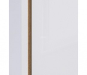 Шкаф 2х дверный с зеркалом Веста СБ-2259 (Дуб Бунратти/Белый глянец) в Троицке - troick.mebel-74.com | фото