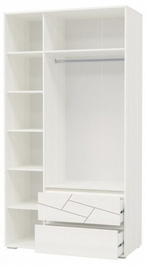 Шкаф 3-х дверный с ящиками АДЕЛИНА (4-4832рам.б) в Троицке - troick.mebel-74.com | фото
