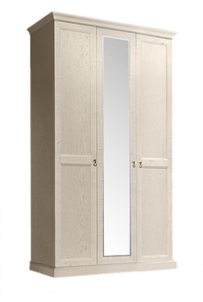Шкаф 3-х дверный (с зеркалом) для платья и белья Венеция дуб седан (ВНШ1/3) в Троицке - troick.mebel-74.com | фото
