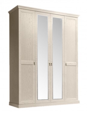 Шкаф 4-х дверный (2 зеркала) для платья и белья Венеция дуб седан (ВНШ1/4) в Троицке - troick.mebel-74.com | фото
