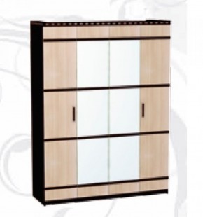Шкаф 4-х дверный для одежды и белья "Ольга-13" в Троицке - troick.mebel-74.com | фото