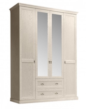 Шкаф 4-х дверный (с зеркалами) для платья и белья с выдвижными ящиками Венеция дуб седан (ВНШ1/41) в Троицке - troick.mebel-74.com | фото