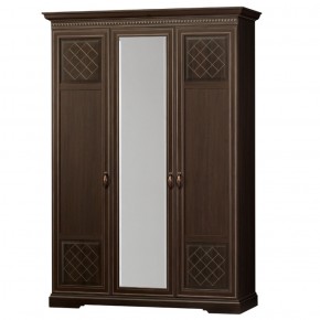 Шкаф для одежды 3-дверный №800 Парма Дуб нортон темный в Троицке - troick.mebel-74.com | фото