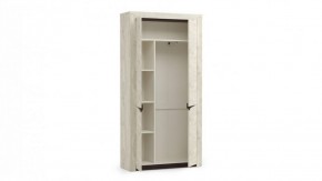Шкаф для одежды 33.18 "Лючия" (бетон пайн белый / венге / белый) в Троицке - troick.mebel-74.com | фото