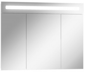 Шкаф-зеркало Аврора 90 с подсветкой LED Домино (DV8011HZ) в Троицке - troick.mebel-74.com | фото