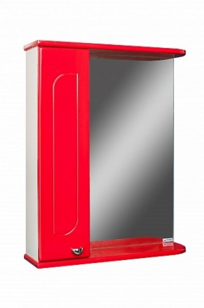 Шкаф-зеркало Радуга Красный 50 левый АЙСБЕРГ (DA1122HZR) в Троицке - troick.mebel-74.com | фото