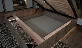 Спальня Джулия Кровать 160 МИ с подъемным механизмом Дуб крафт серый в Троицке - troick.mebel-74.com | фото
