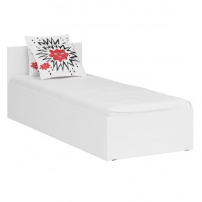 Стандарт Кровать 0800, цвет белый, ШхГхВ 83,5х203,5х70 см., сп.м. 800х2000 мм., без матраса, основание есть в Троицке - troick.mebel-74.com | фото