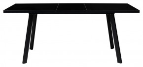 Стол ФИН 120 Черный, стекло/ Черный каркас М-City в Троицке - troick.mebel-74.com | фото