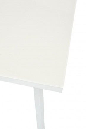 Стол ФИН 120 Латте, стекло/ Белый каркас М-City в Троицке - troick.mebel-74.com | фото