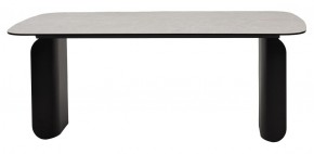 Стол NORD 200 TL-102 Бежевый мрамор, испанская керамика / черный каркас, ®DISAUR в Троицке - troick.mebel-74.com | фото
