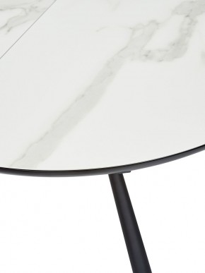 Стол VOLAND BIANCO TL-45 испанская керамика/ BLACK "белый мрамор" М-City в Троицке - troick.mebel-74.com | фото