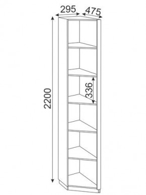 Угловая секция Глэдис М25 (ЯШС/Белый) в Троицке - troick.mebel-74.com | фото